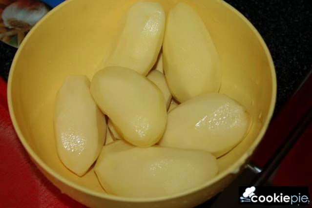 Горячая сковородка из баранины с картофелем