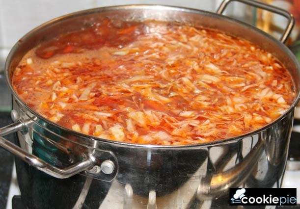 Борщ кубанский на говяжьем бульоне