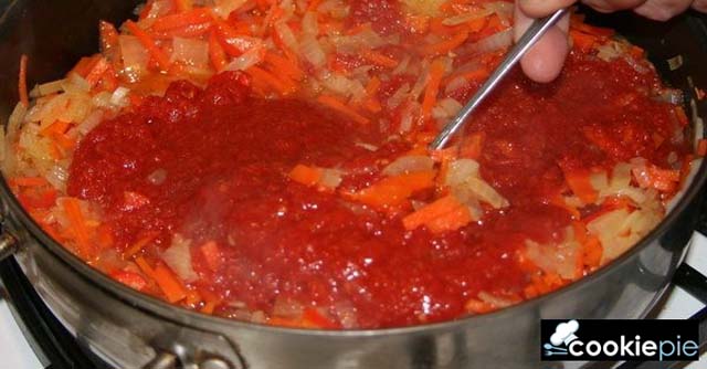 Борщ кубанский на говяжьем бульоне