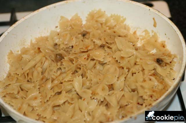 Паста гребешки с фарфалле