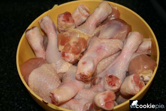 Печёные куриные окорочка