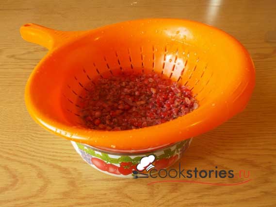 Морс из красной смородины и ежевики