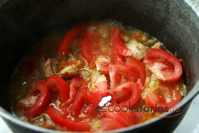 Овощное рагу с курицей