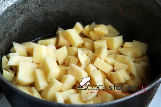 Овощное рагу с курицей