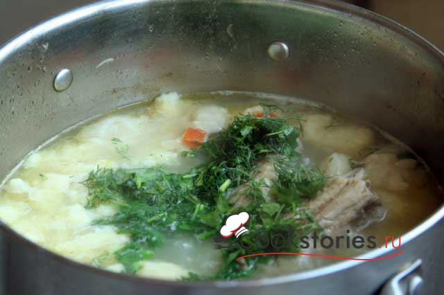 Суп с клёцками