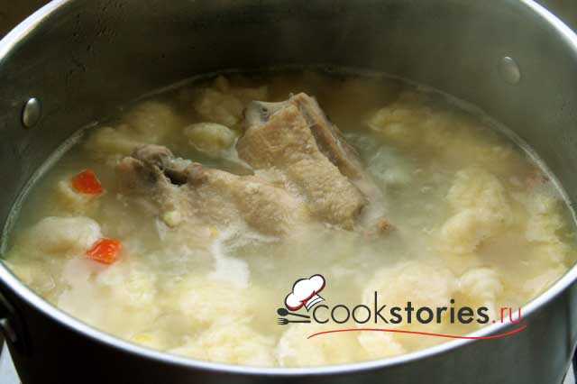 Суп с клёцками