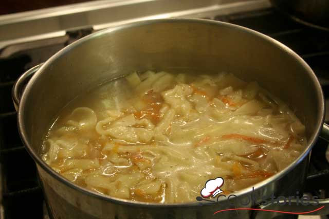 Суп лапша с дикой уткой
