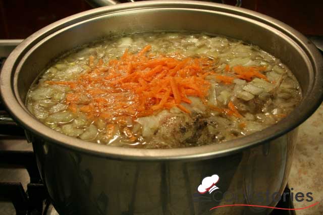 Суп лапша с дикой уткой